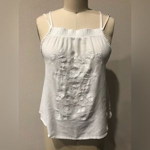 Tennis White Spaghetti Cross Shirt size Medium